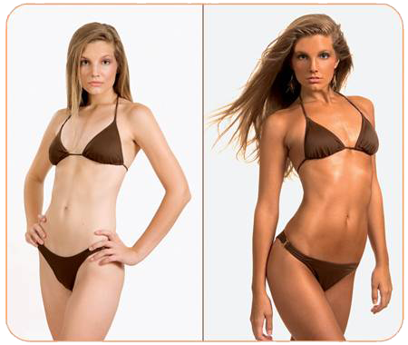 before and after tanning photos. Before and After